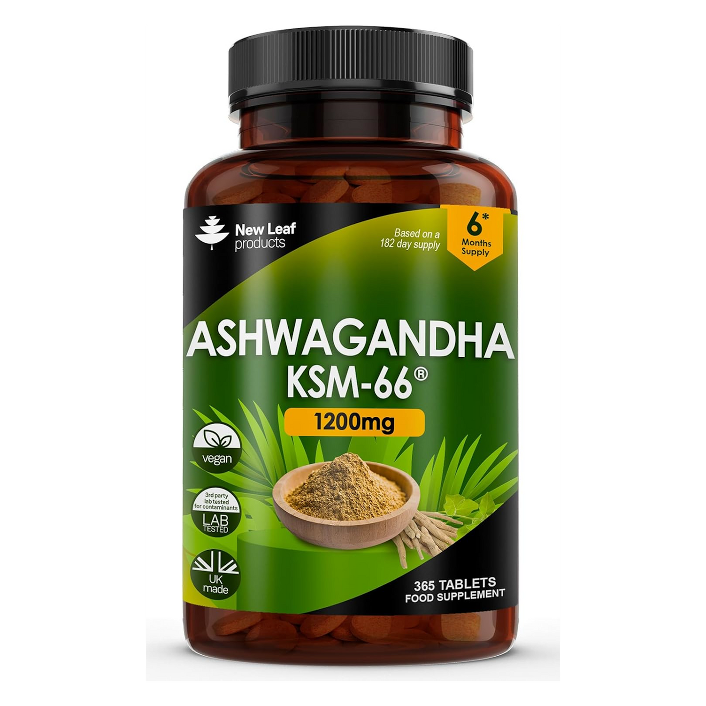 Ashwagandha KSM 66-365 (6 Months Supply)
