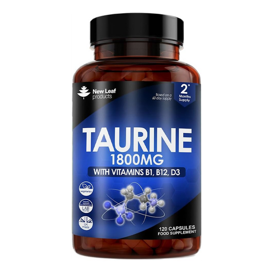 Taurine with Vitamins B1, B12 & Vitamin D3- 120 Capsules