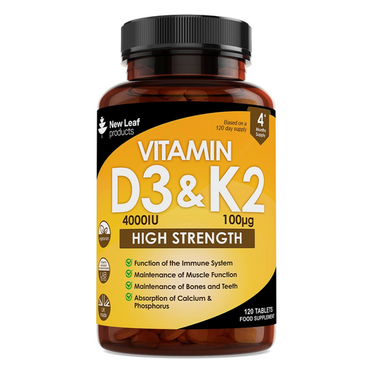 Vitamin D3 & K2 Tablets (365 fill)